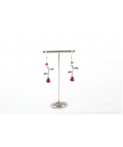 294_bis_-_boucle_doreille_argent_perle_rouge_swarovski_et_rose_argent_rouge_12_euros