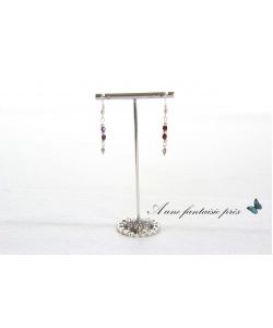 544_bis_-_boucle_doreille_argente_perle_brillante_rougetre_et_pendentif_coeur_argent_12_euros