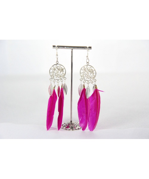 197_bis_-_197_-_boucle_doreille_argent_pendentif_plume_argent_et_plume_mauve_8_euros