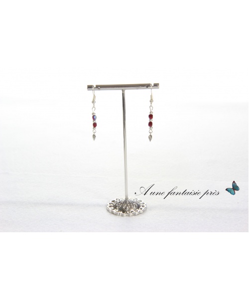 544_bis_-_boucle_doreille_argente_perle_brillante_rougetre_et_pendentif_coeur_argent_12_euros