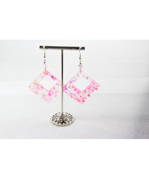 814_-_boucle_doreille_argente_perle_carr_swarovski_rose_losange_paillet_rose_14_euros